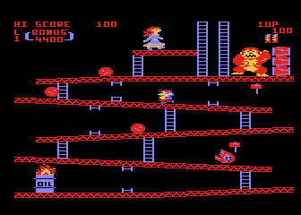 Donkey Kong atari screenshot