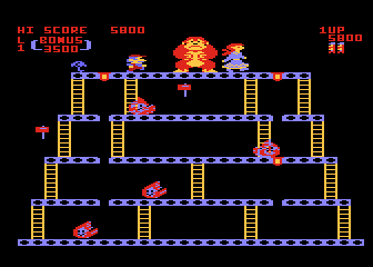 Donkey Kong atari screenshot