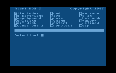 DOS 3.0 atari screenshot