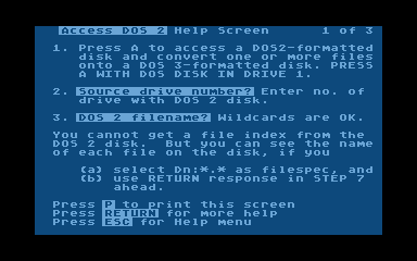 DOS 3.0 atari screenshot