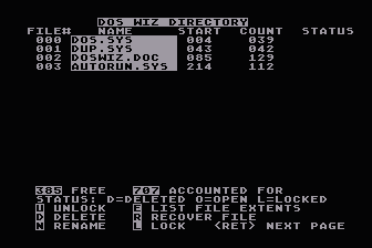 DOS Wizard atari screenshot