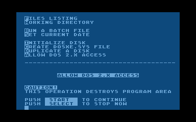 DOS XE atari screenshot