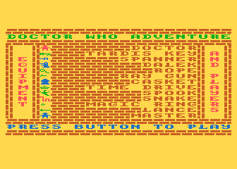 Dr. Who Adventure atari screenshot