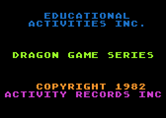 Dragon Games atari screenshot