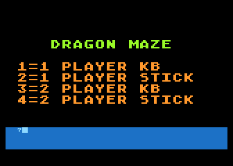 Dragon Maze atari screenshot