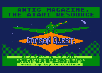Dragon Quest or a Twist in the Tail — screenshot 1