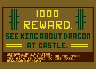 Dragon Quest or a Twist in the Tail atari screenshot