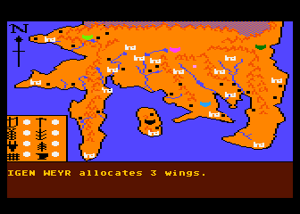 Dragonriders of Pern atari screenshot