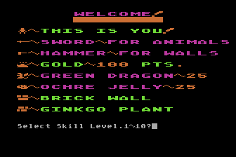 Dragoventure atari screenshot