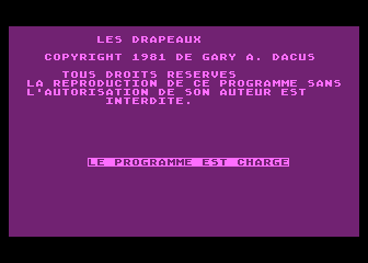 Drapeaux d'Europe atari screenshot