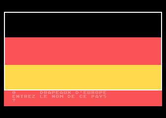 Drapeaux d'Europe atari screenshot