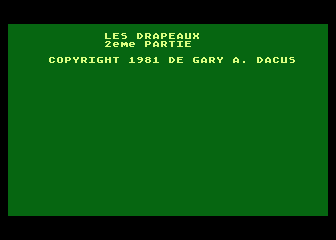 Drapeaux d'Europe atari screenshot
