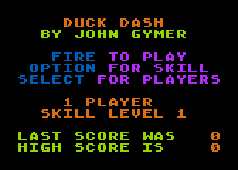 Duck Dash atari screenshot