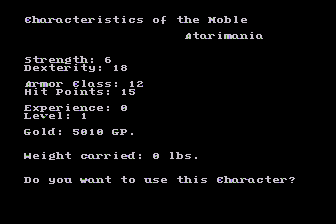Dungeon atari screenshot