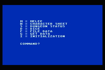 Dungeons and Dragons Housekeeping atari screenshot