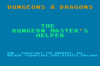Dungeons and Dragons - The Dungeon Master's Helper — screenshot 1