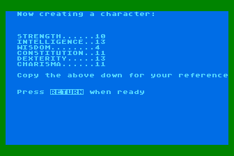 Dungeons and Dragons - The Dungeon Master's Helper atari screenshot