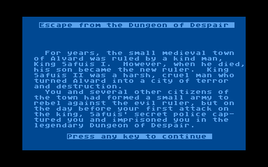 Dungeons of Despair atari screenshot