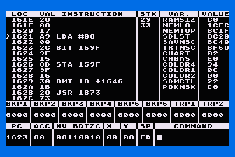 Dunion's Debugging Tool atari screenshot