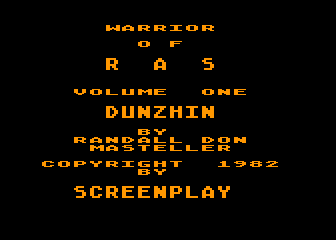 Warriors of Ras - Dunzhin atari screenshot