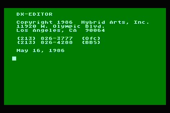 DX-Editor atari screenshot