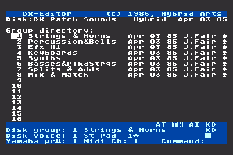 DX-Editor atari screenshot