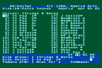 DX-Editor atari screenshot