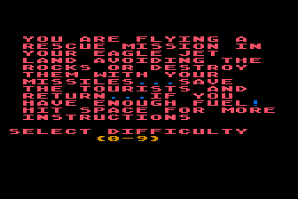 Eagle Landing atari screenshot