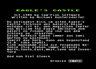 Eagle's Castle atari screenshot