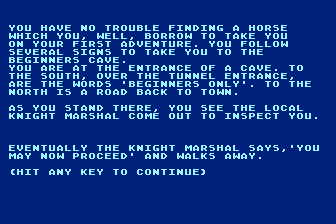 Eamon atari screenshot