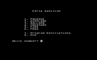 Early Addition atari screenshot