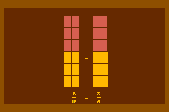 Early Games - Fraction Factory atari screenshot