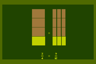Early Games - Fraction Factory atari screenshot