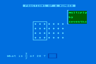 Early Games - Fraction Factory atari screenshot