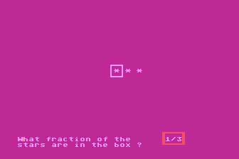 Early Games - Fraction Factory atari screenshot