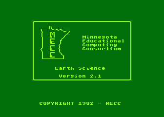 Earth Science atari screenshot