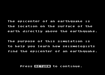Earth Science atari screenshot