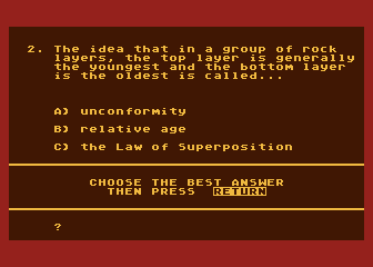 Earth Science - Part 1 atari screenshot
