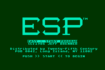 Easy-Study Program atari screenshot