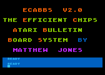 ECABBS V2.0 atari screenshot