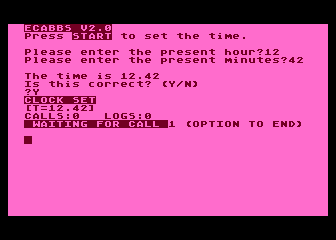 ECABBS V2.0 atari screenshot