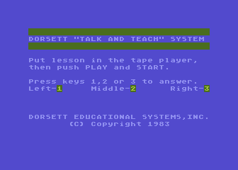 Educational System Master Cartridge atari screenshot