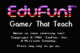 EduFun! Demonstration Disk atari screenshot