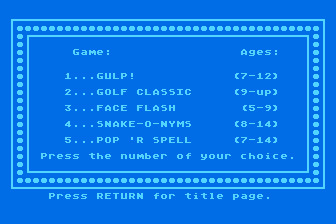 EduFun! Demonstration Disk atari screenshot
