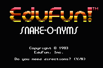 EduFun! Demonstration Disk atari screenshot