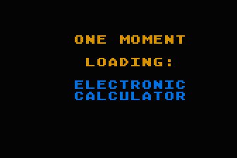 Electronic Calculator atari screenshot