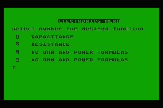 Electronic Calculator atari screenshot