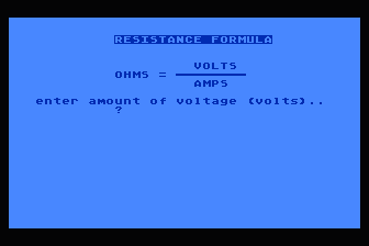 Electronic Calculator atari screenshot