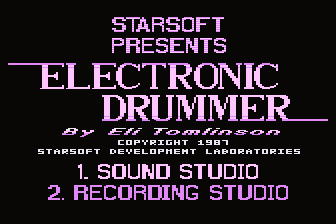 Electronic Drummer atari screenshot