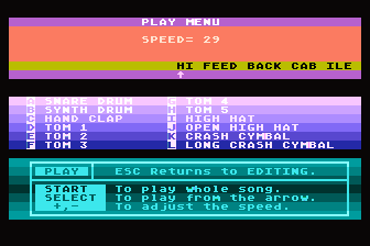 Electronic Drummer atari screenshot